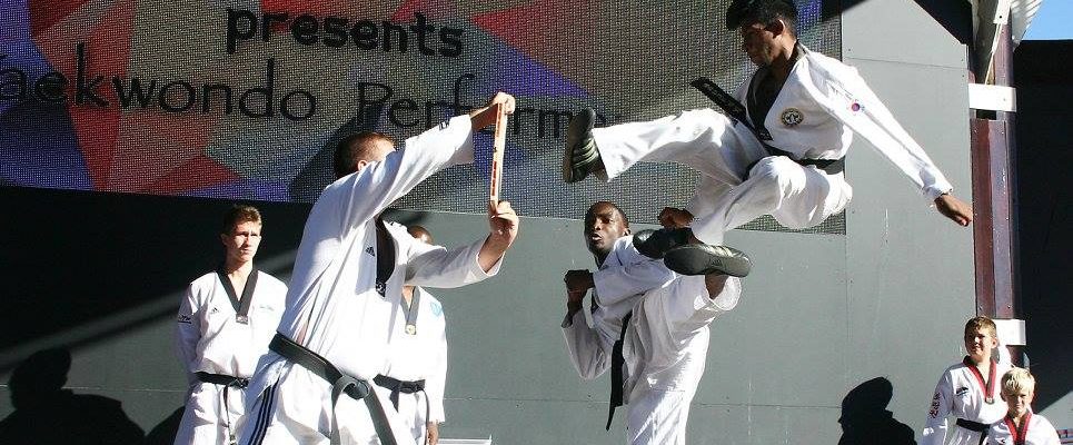 Taekwondo training session at Kwanjangdo Martial Arts Academy in Randburg